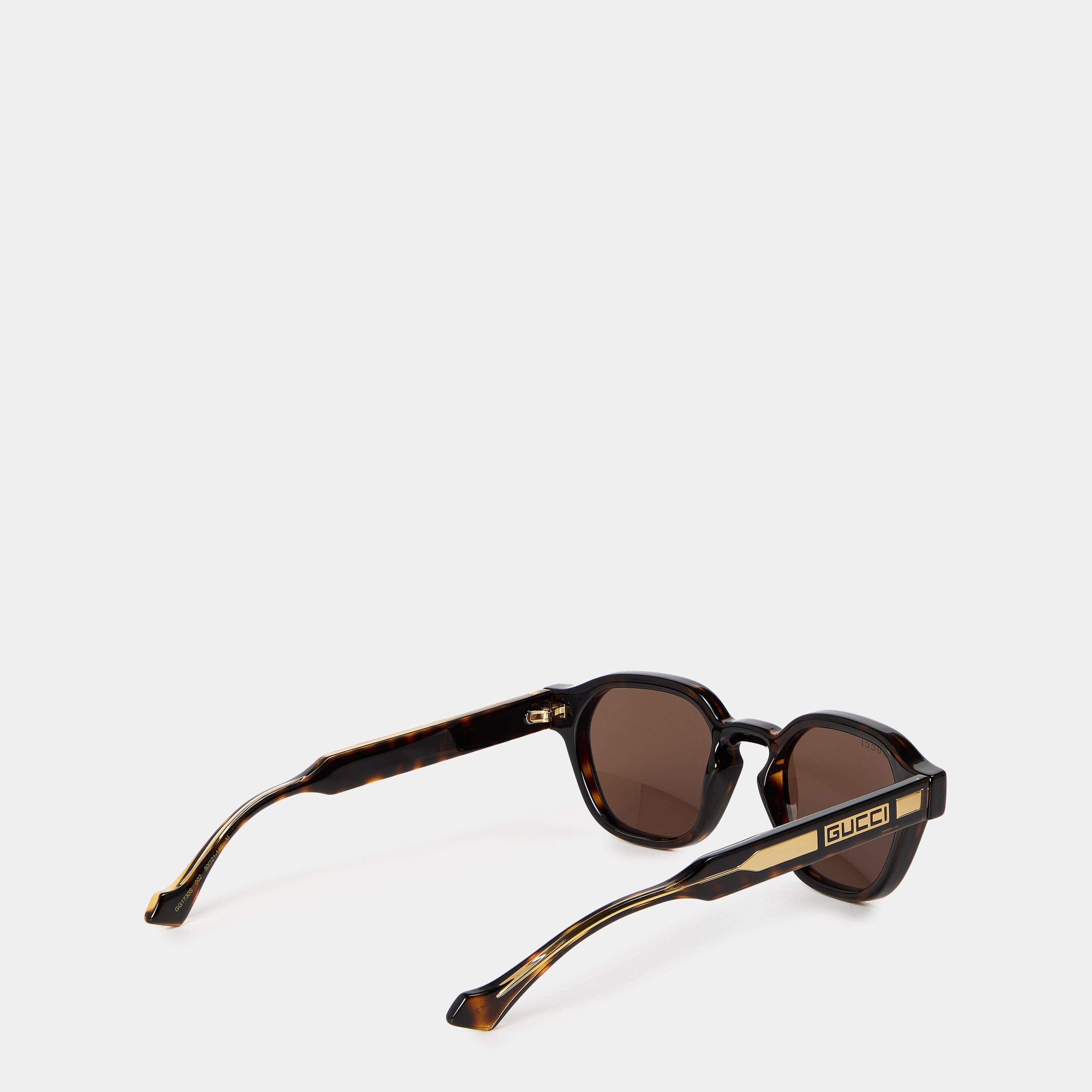Men's Round-Frame Sunglasses
