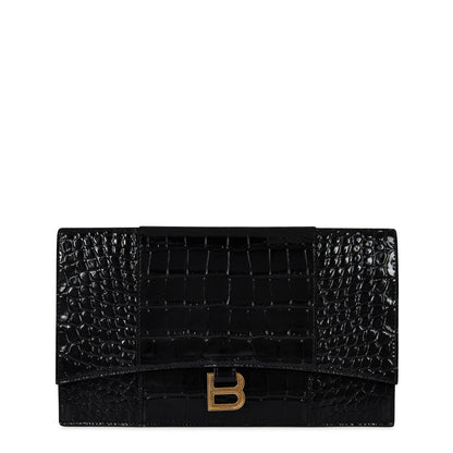 Hourglass Flat Croc Pouch