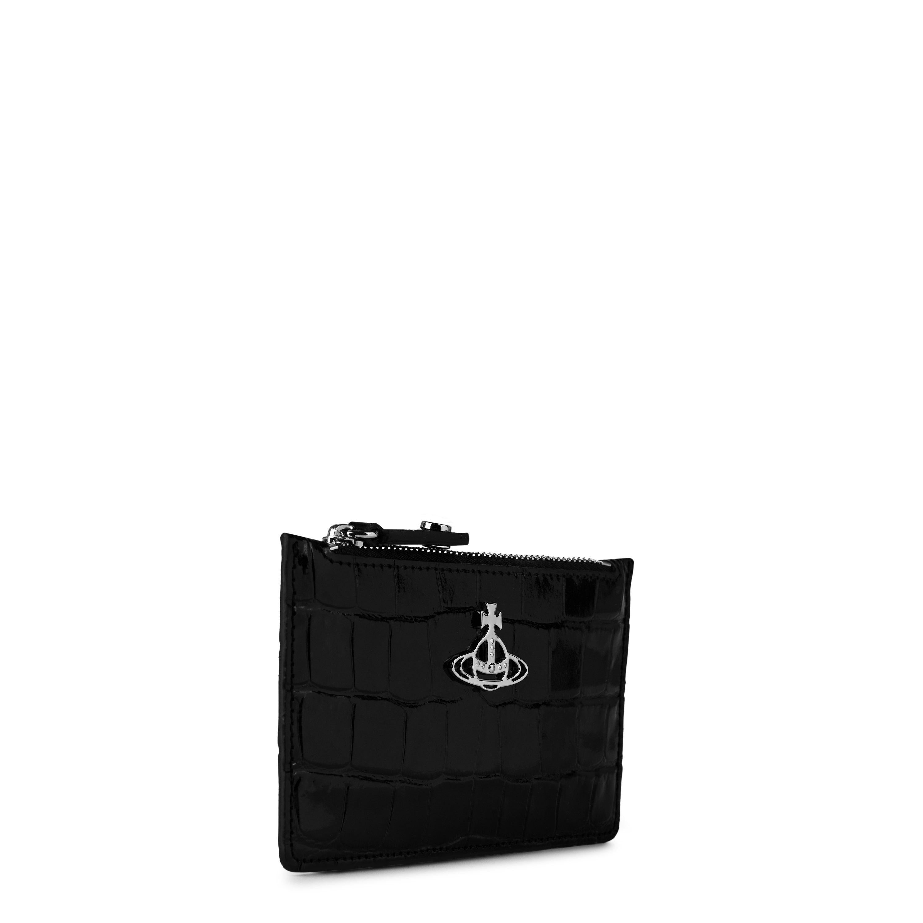Crocodile Leather Slim Long Card Holder