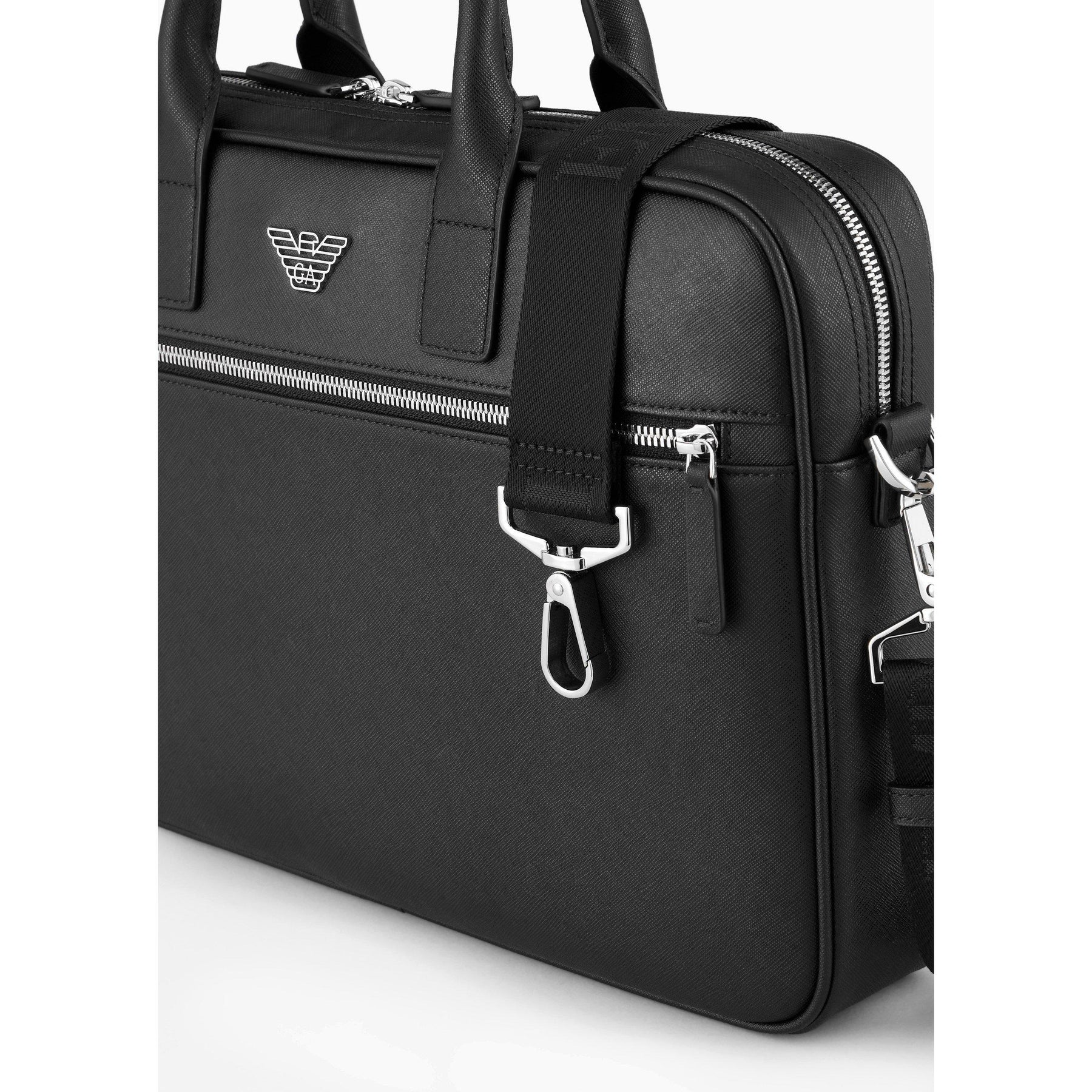 Regenerated Saffiano Leather Business Bag