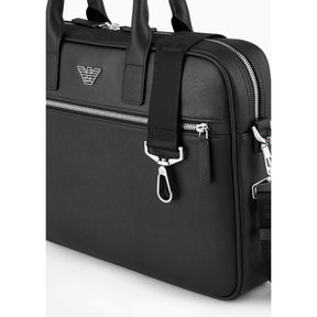 Regenerated Saffiano Leather Business Bag