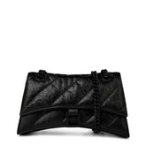 Crushed Quilted Chain Shoulder Bag