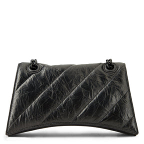 Crushed Quilted Chain Shoulder Bag