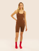 Seamless Knit Short Unitard