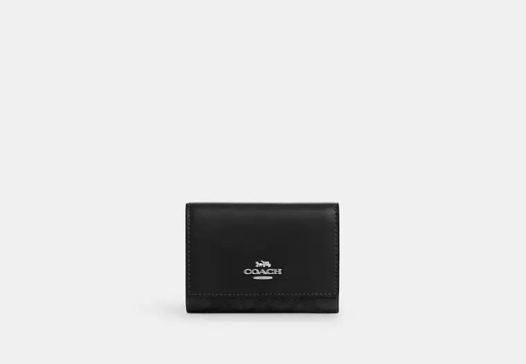 Coach Micro Wallet In Signature Canvas - Wallets | Shop From The Mirage