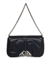 Quilted Seal Logo Shoulder Bag Black
