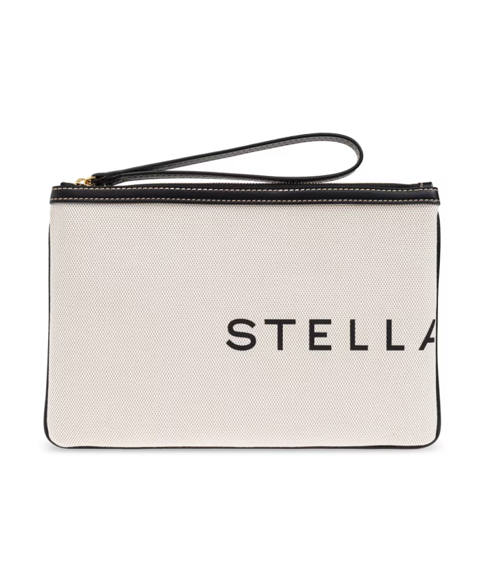 Handbag with printed logo