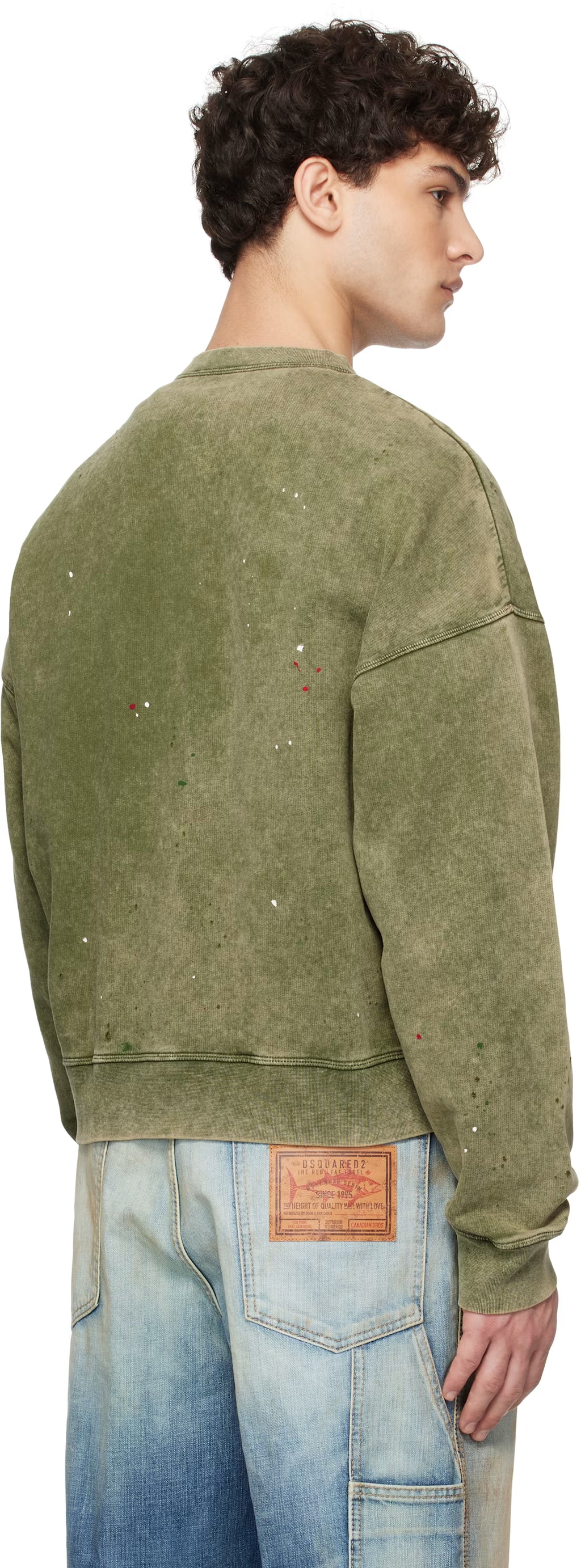 Green Vanish Spot Cypro Fit Sweatshirt