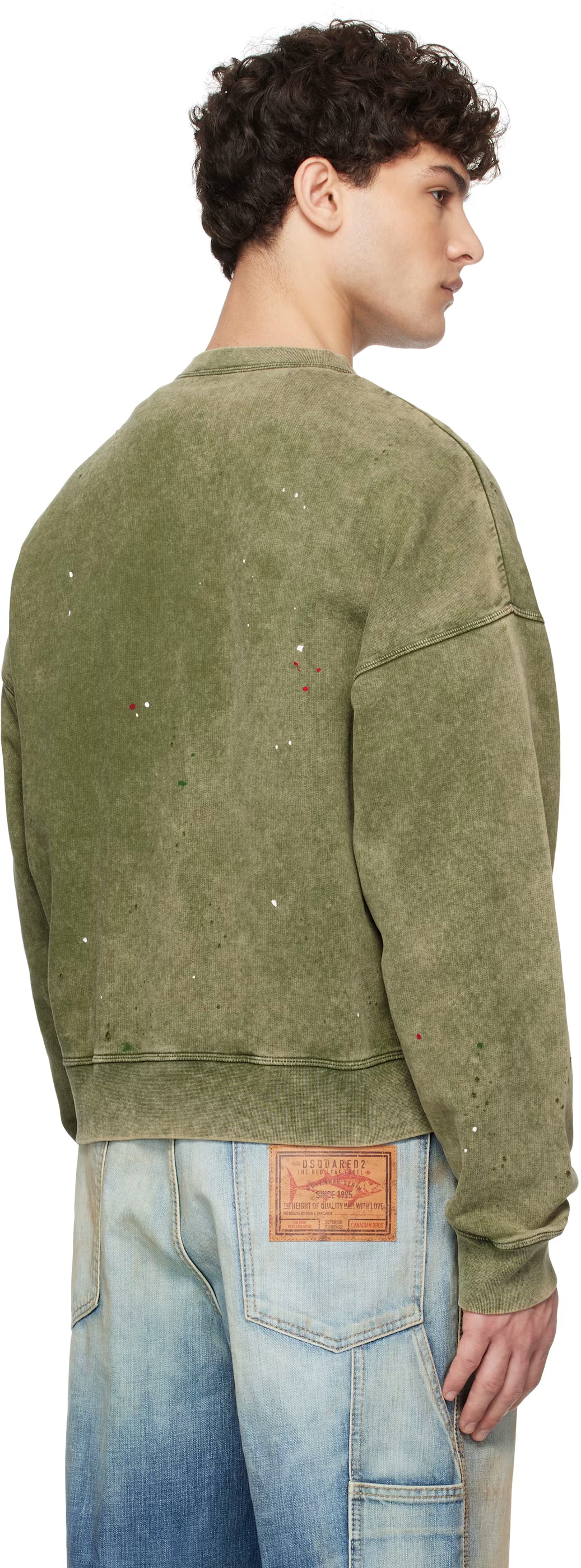 Green Vanish Spot Cypro Fit Sweatshirt