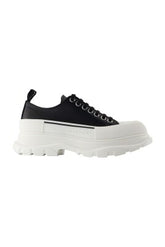 Black Leather Sneakers - Tread Slick