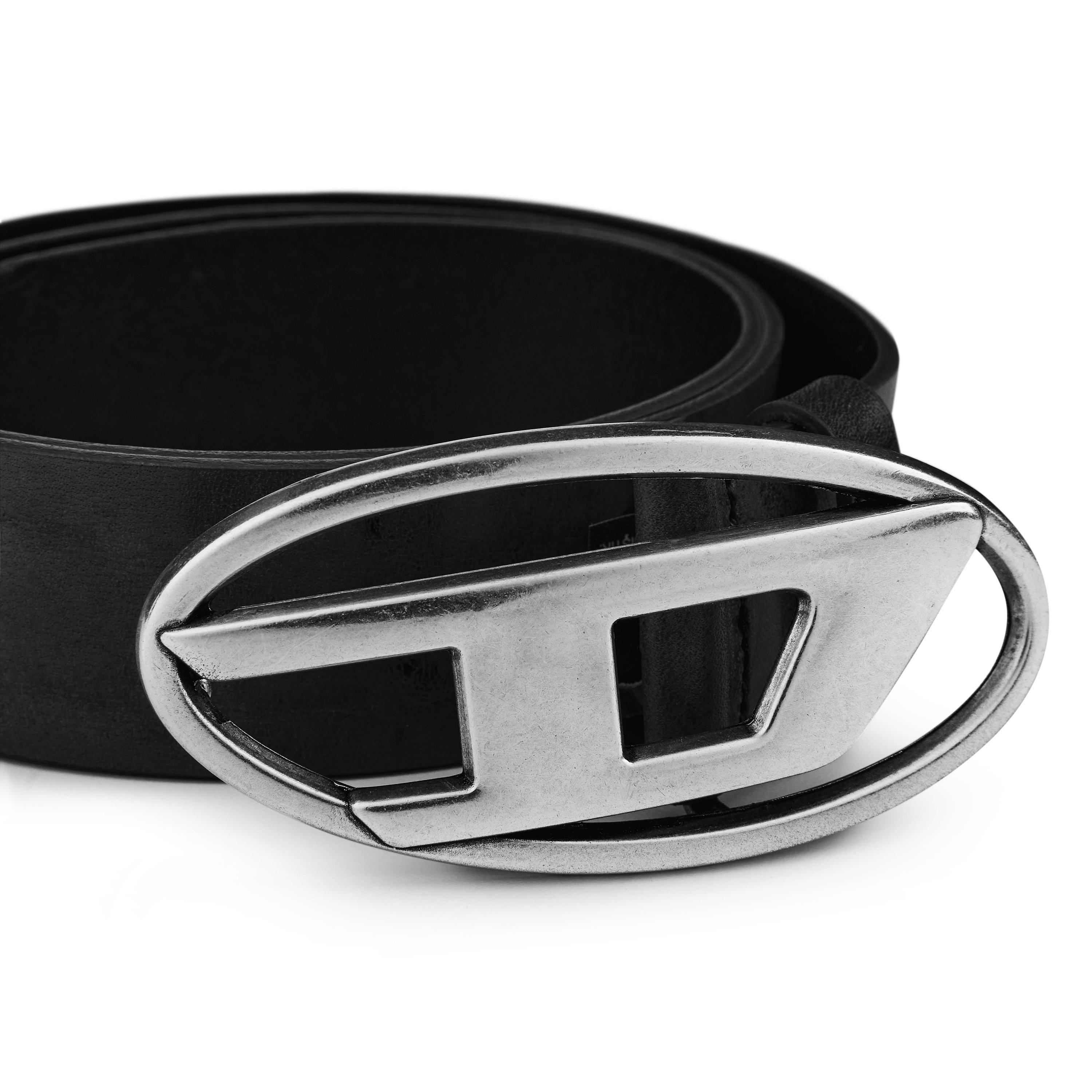 D Buckle Leather Belt