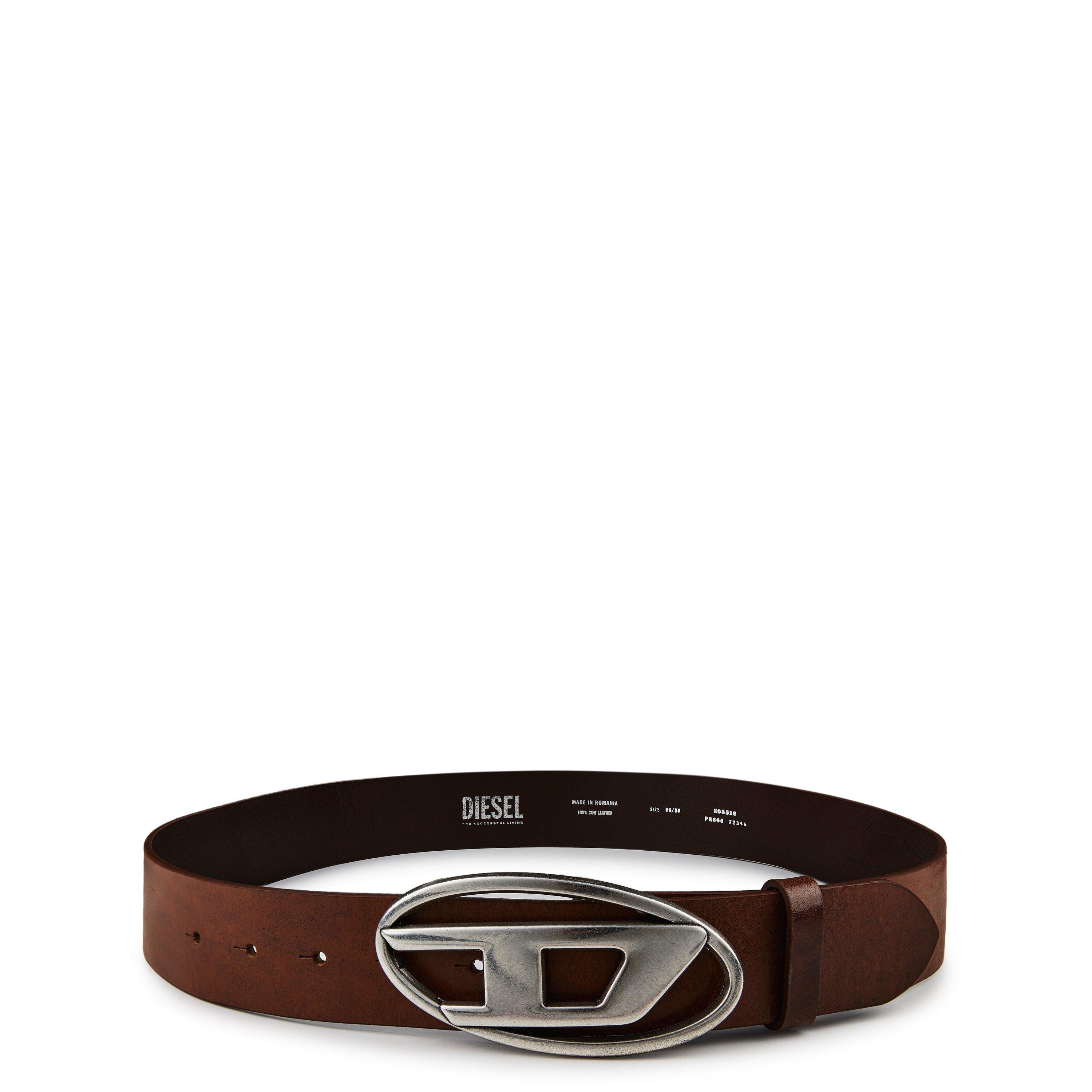 D Buckle Leather Belt