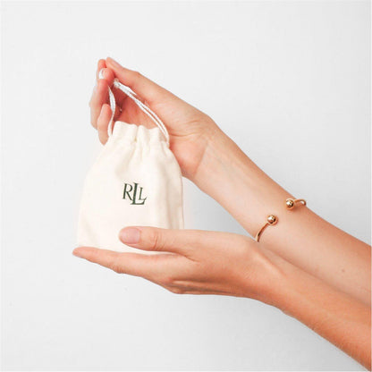 Lauren Ralph Lauren Tortoise & Gold Logo Drop Earrings