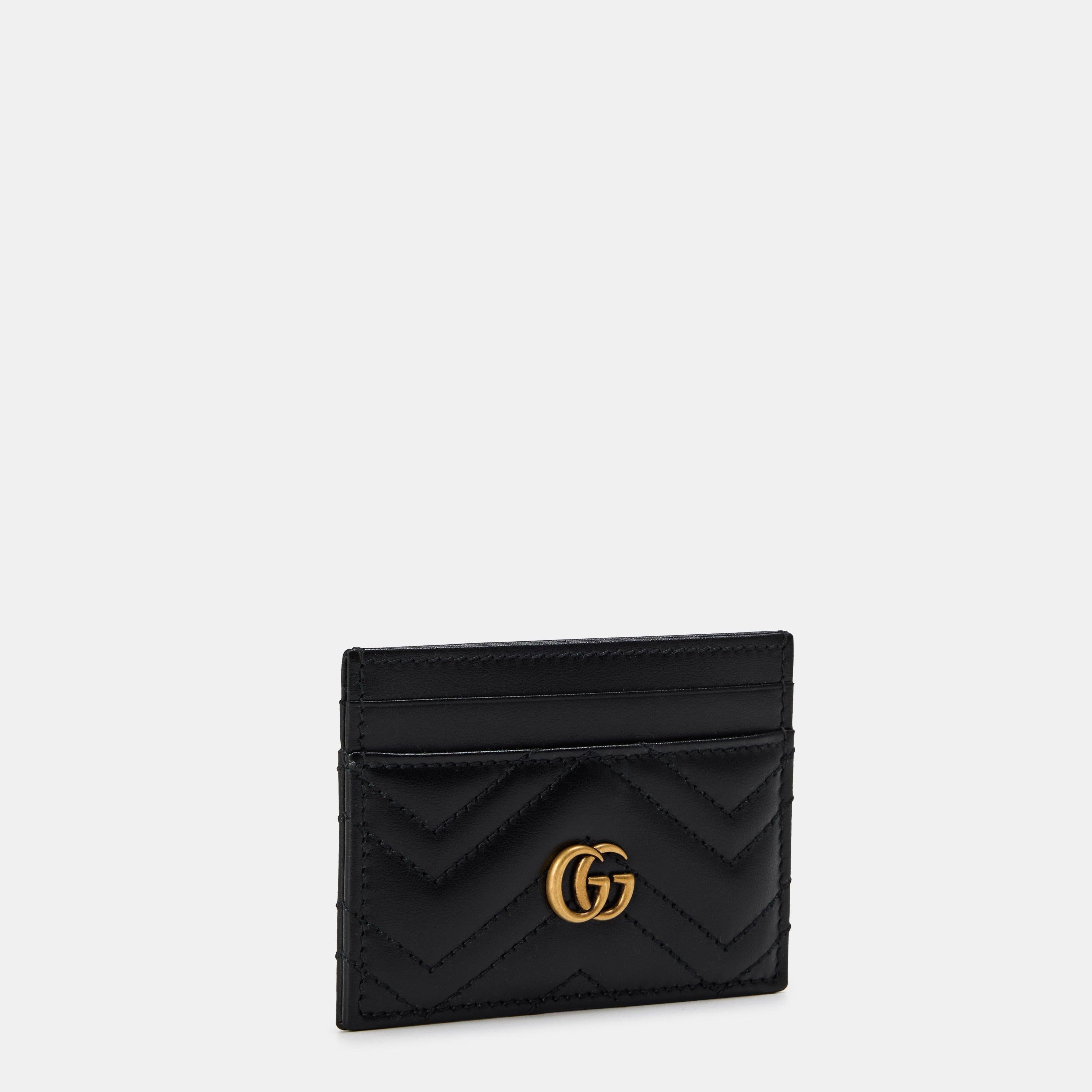 GG Leather Marmont Card Case