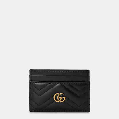 GG Leather Marmont Card Case