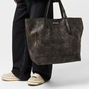 Men's Leather Tote Bag