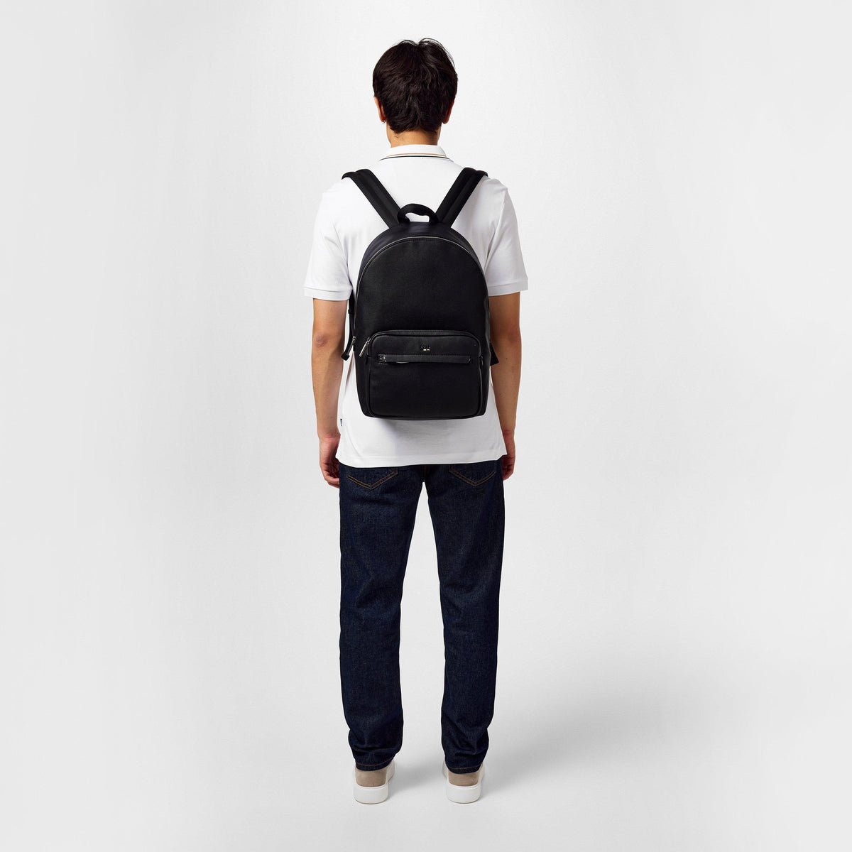 Men's Ray Durable Textured Leather Backpack
