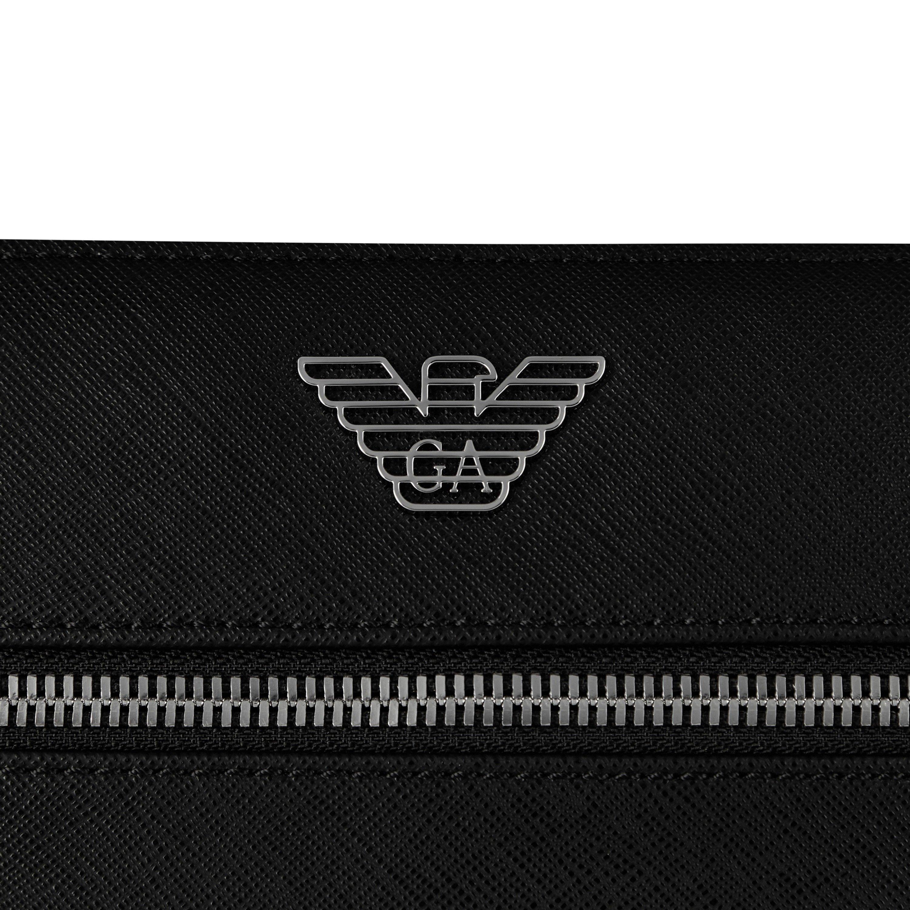 Regenerated Saffiano Leather Flat Shoulder Bag