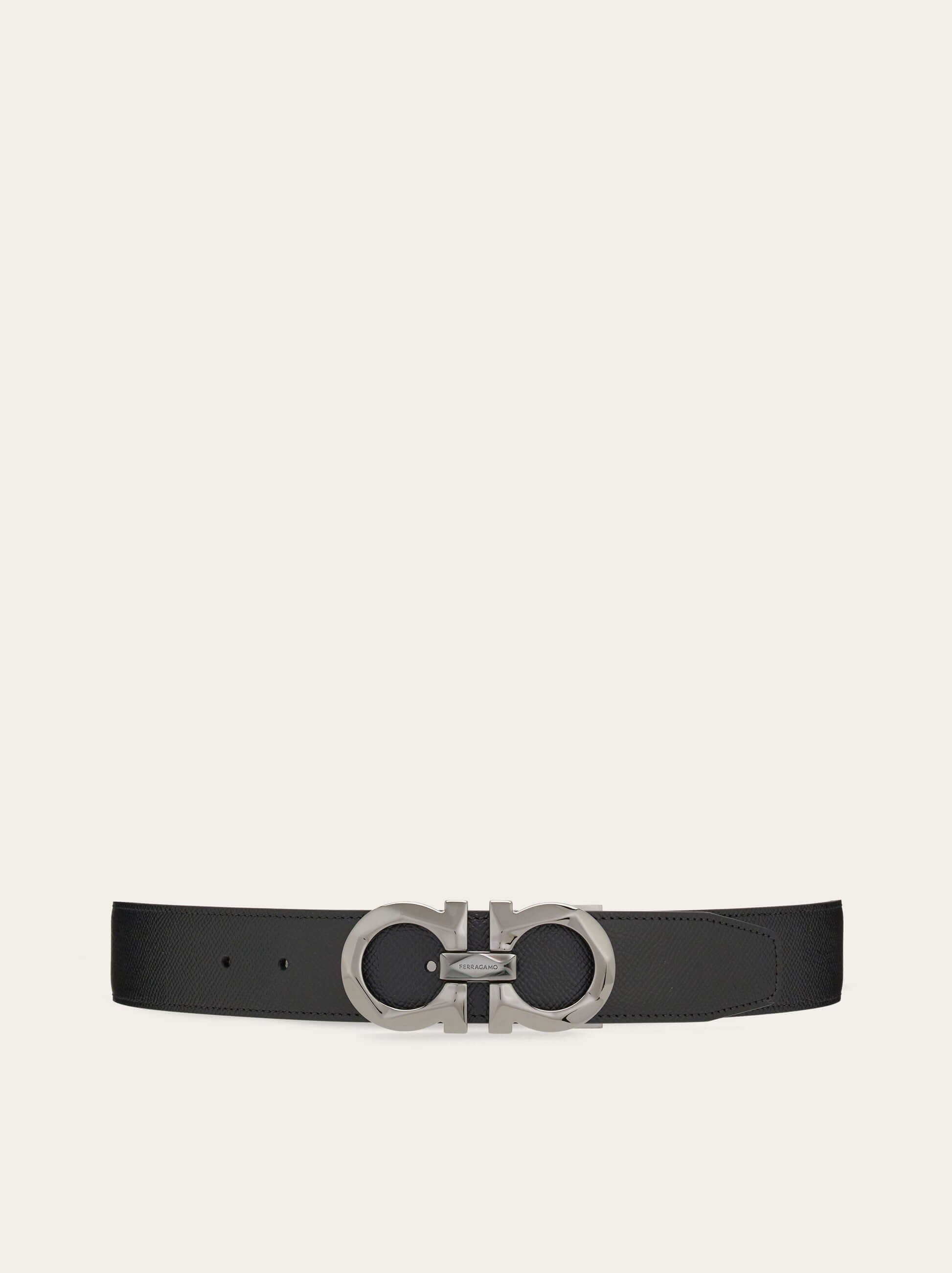 Ferragamo Reversible and adjustable Gancini belt - Belts | Shop From The Mirage