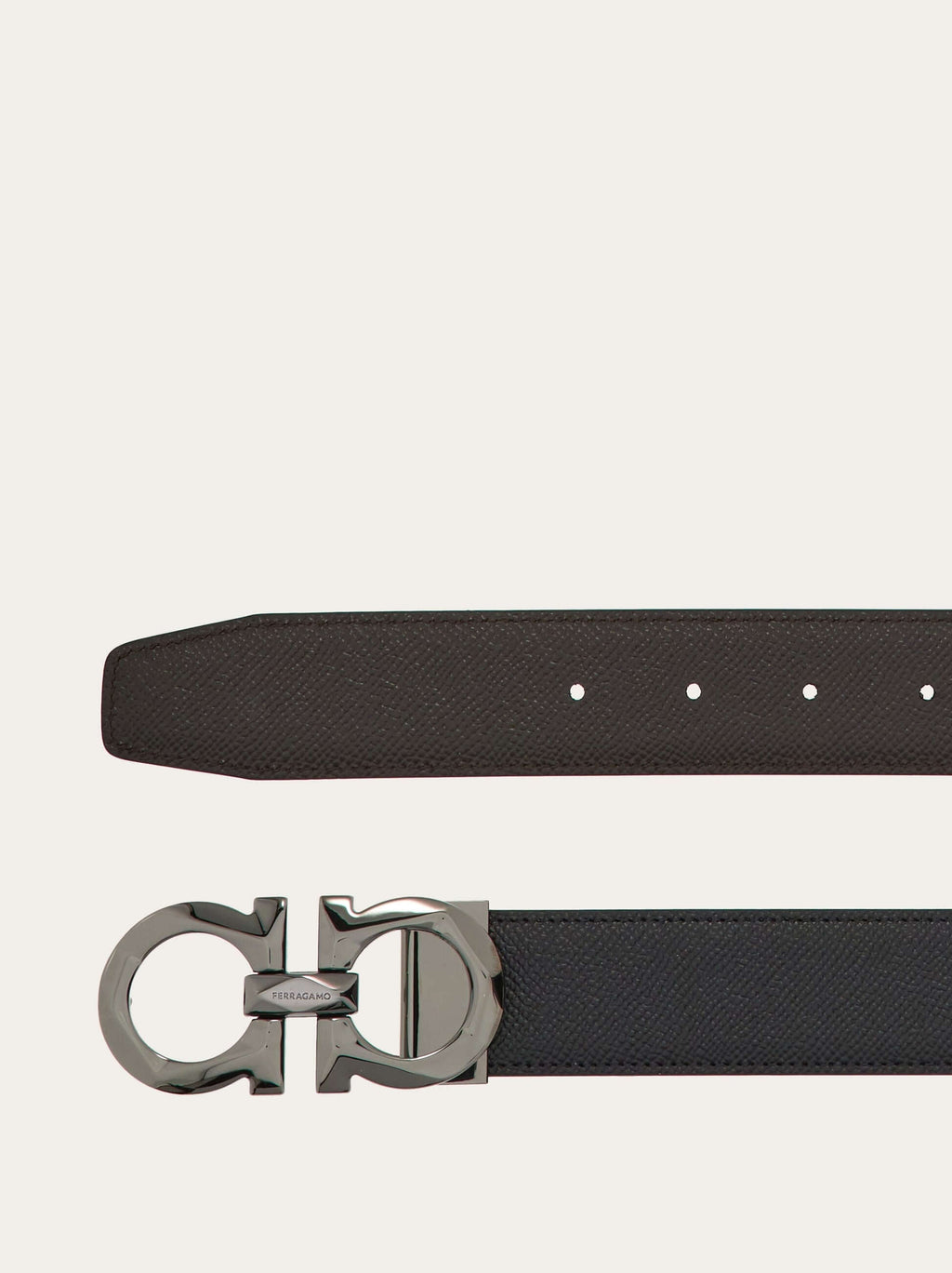 Ferragamo Reversible and adjustable Gancini belt - Belts | Shop From The Mirage