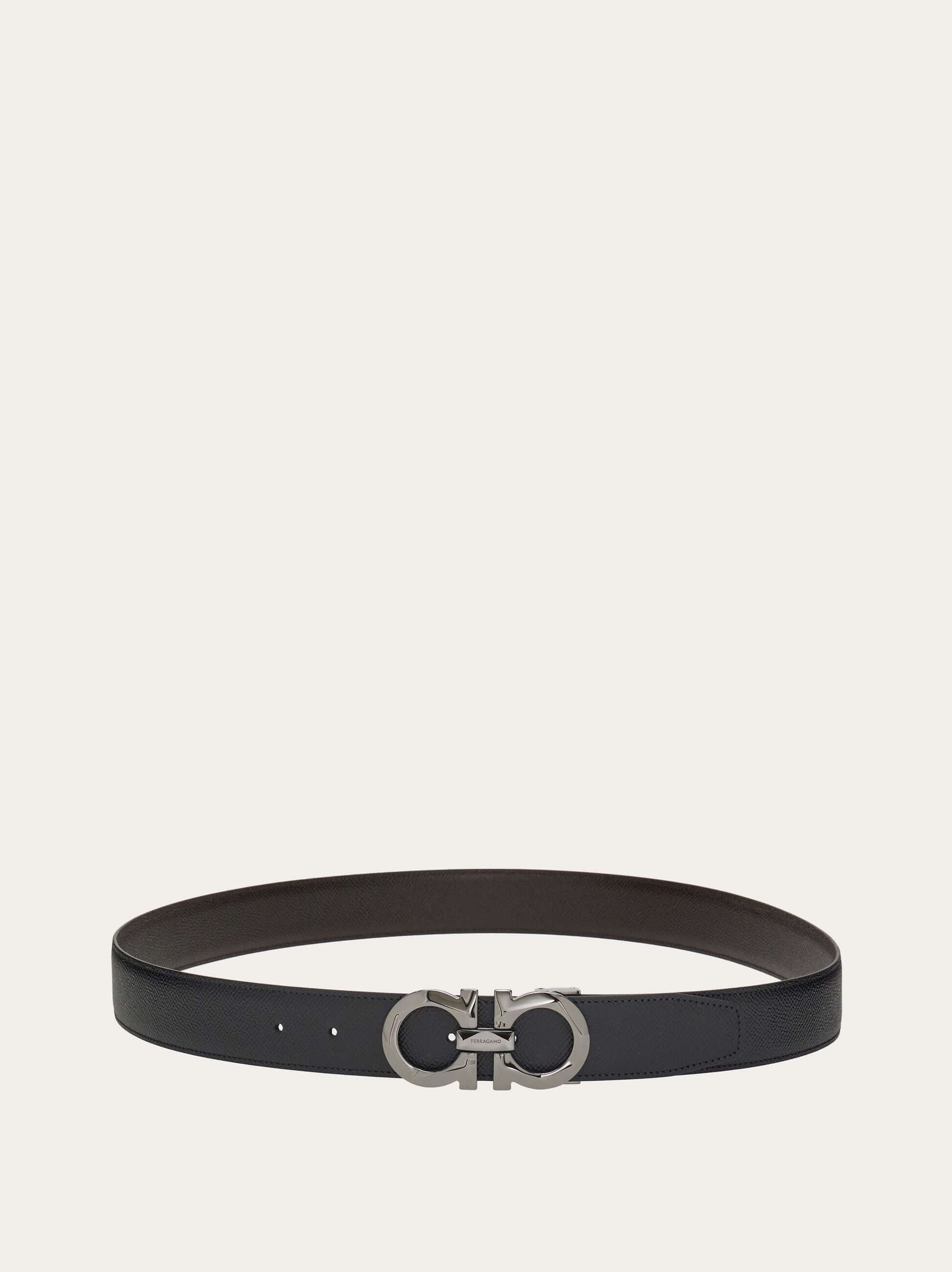 Ferragamo Reversible and adjustable Gancini belt - Belts | Shop From The Mirage