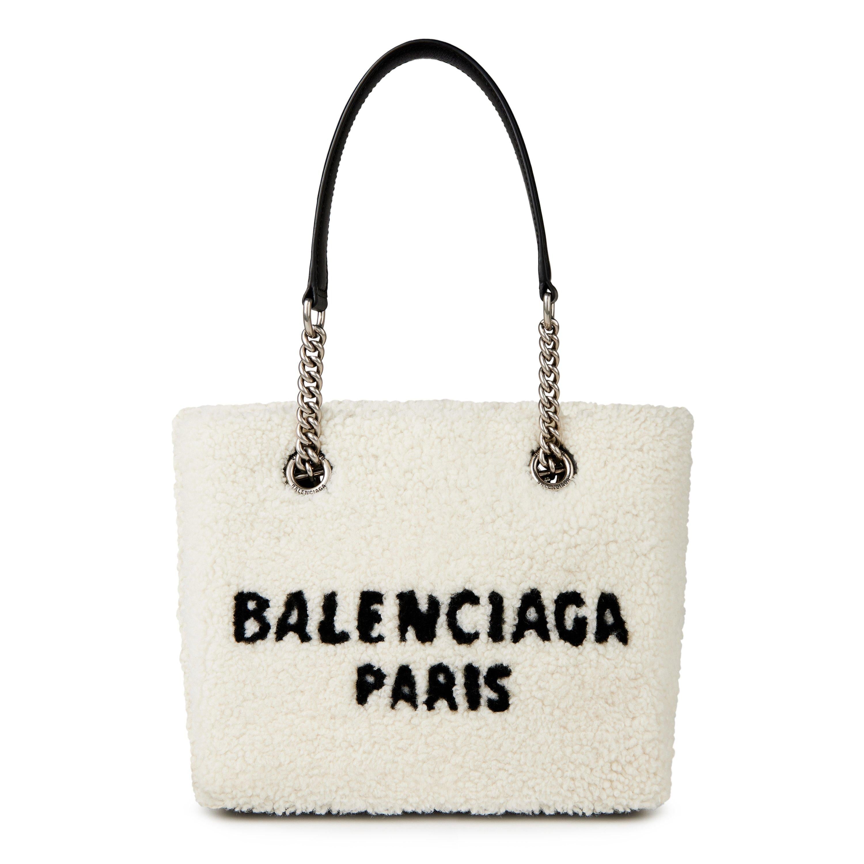 Shearling Duty-Free Tote Bag