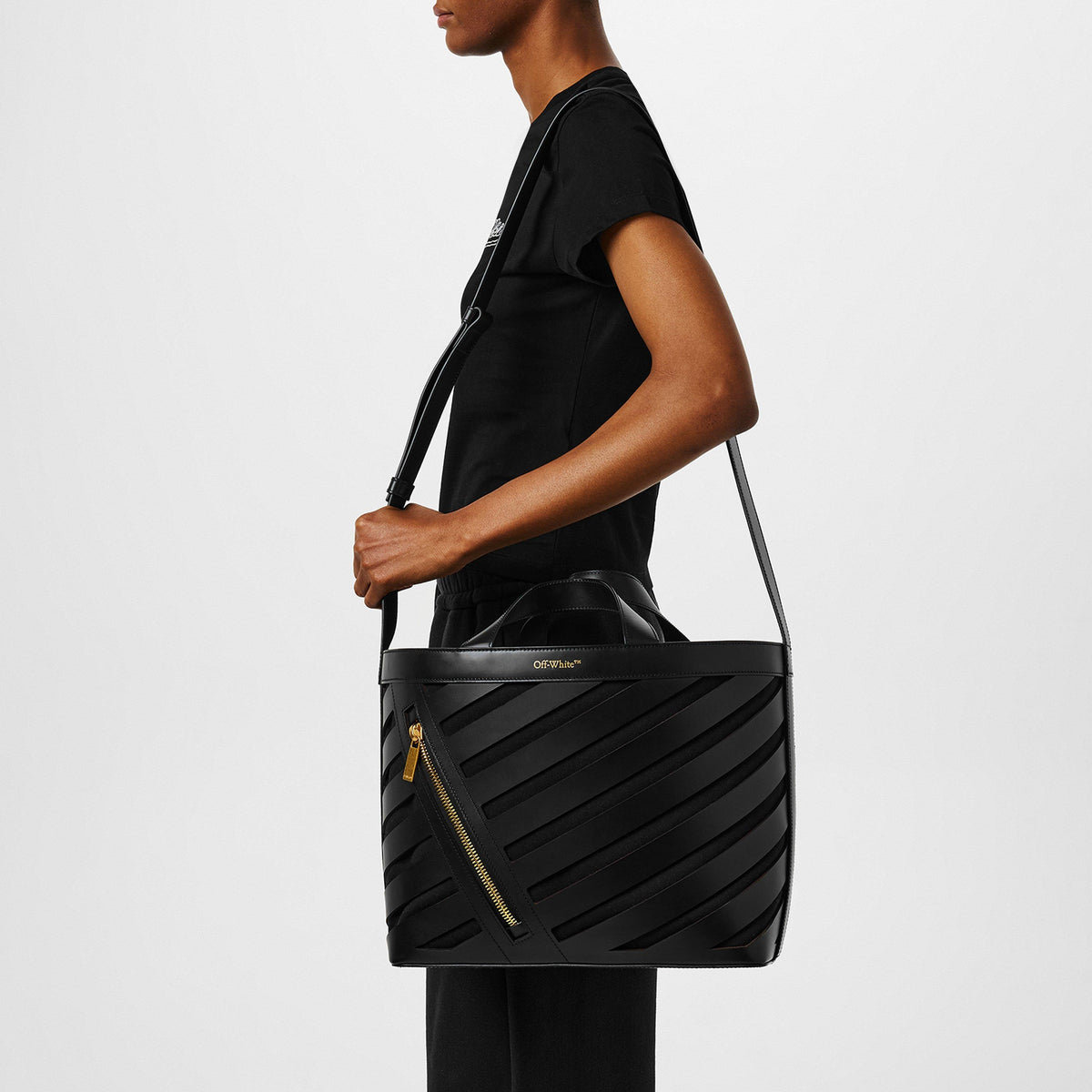 Diag Cut-Out Tote Bag
