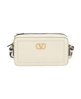 Grained Leather Shoulder Bag with Adjustable Strap