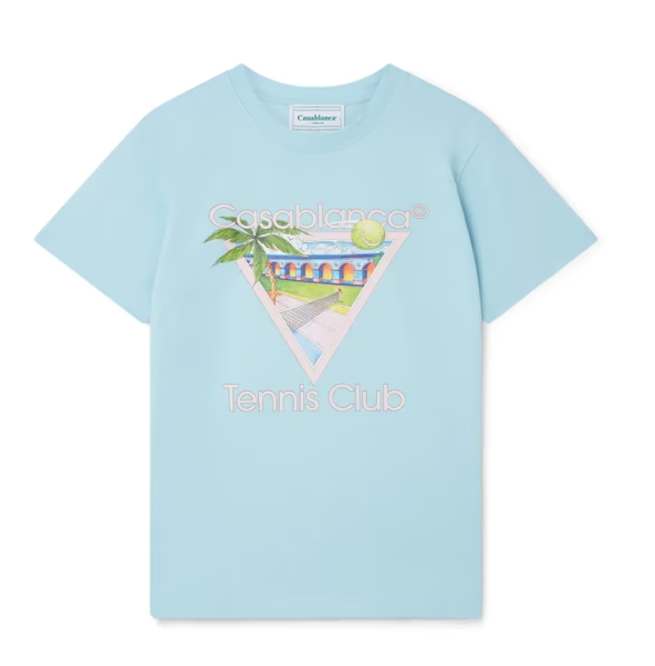 Casablanca Tennis Club Icon Screen Printed T-Shirt