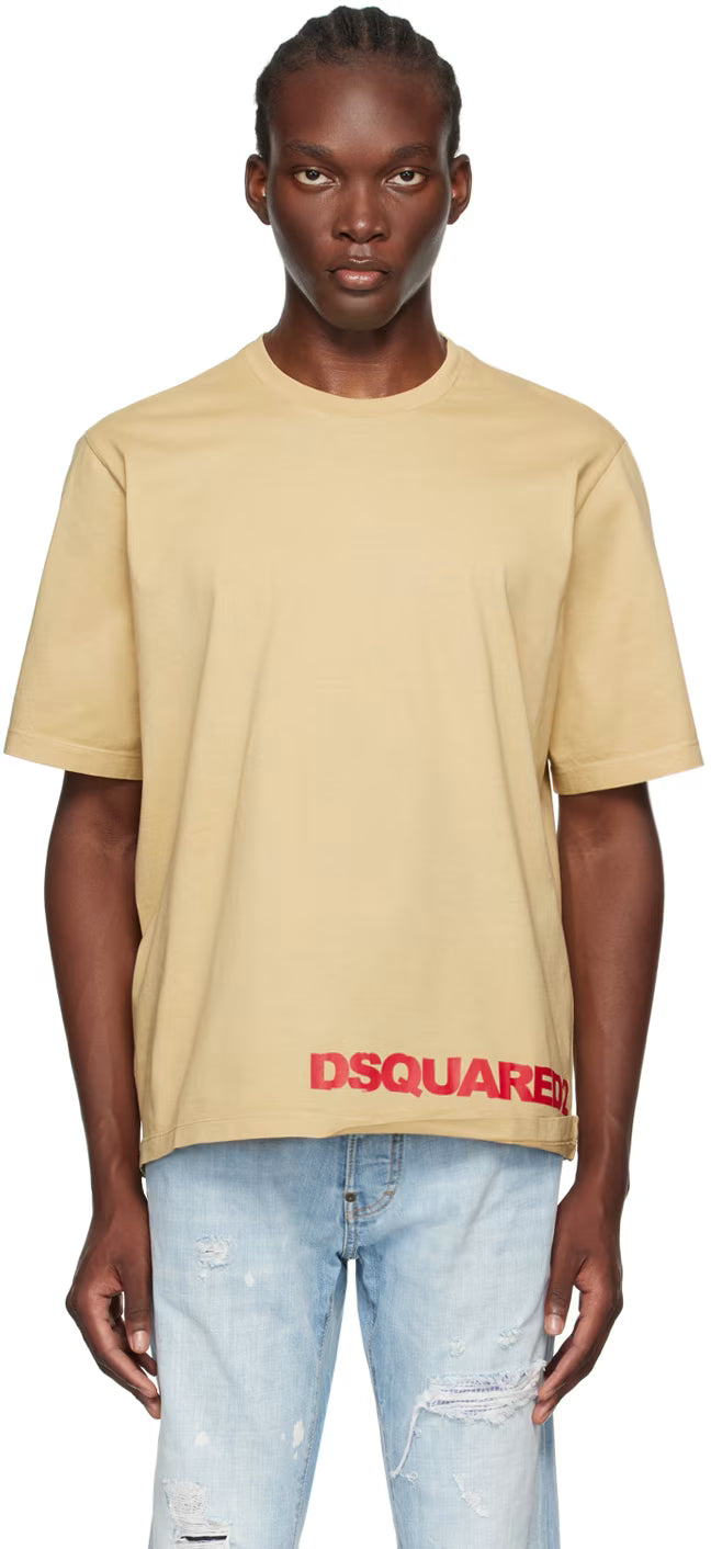 Beige Loose Fit T-Shirt