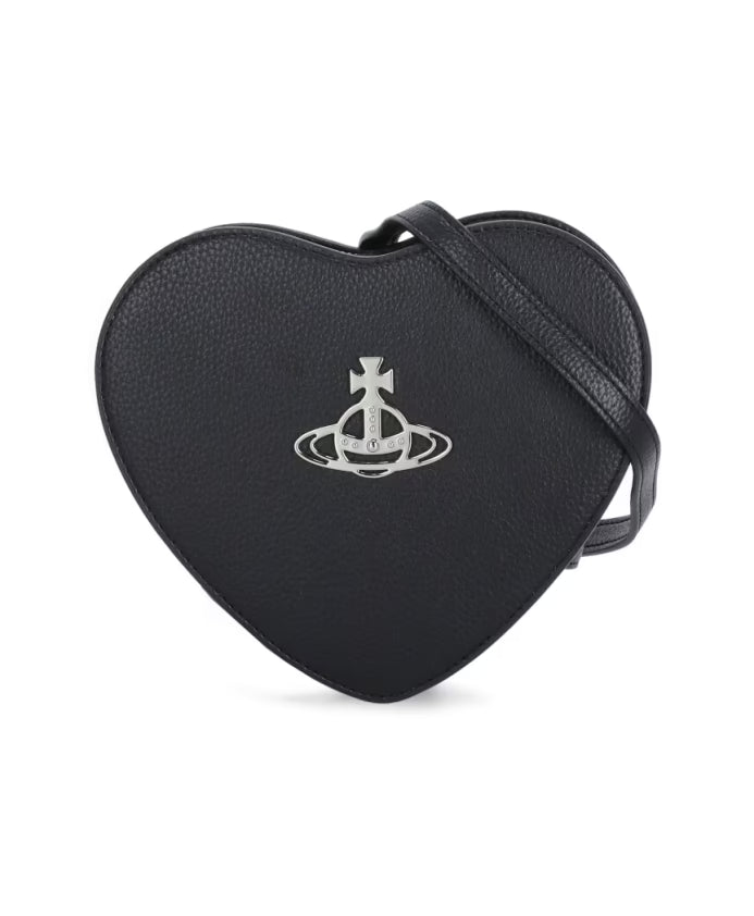 Black Heart Shaped Shoulder Bag