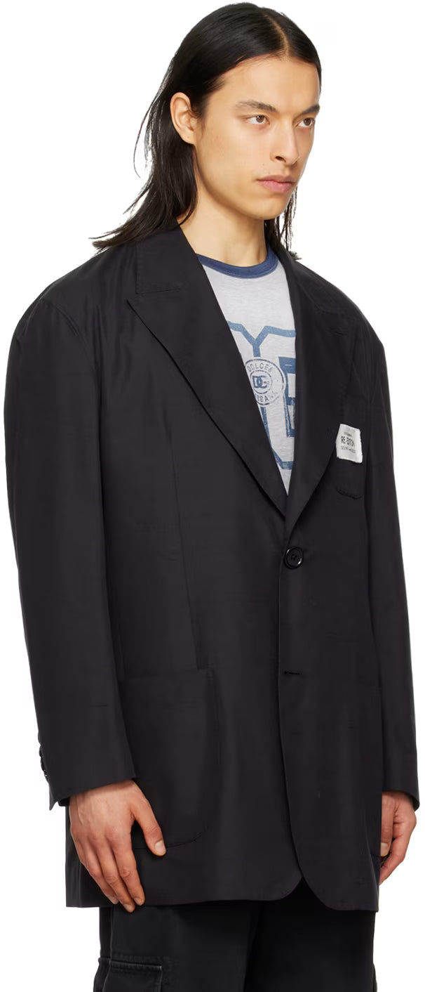 Dolce&Gabbana Black Deconstructed Blazer
