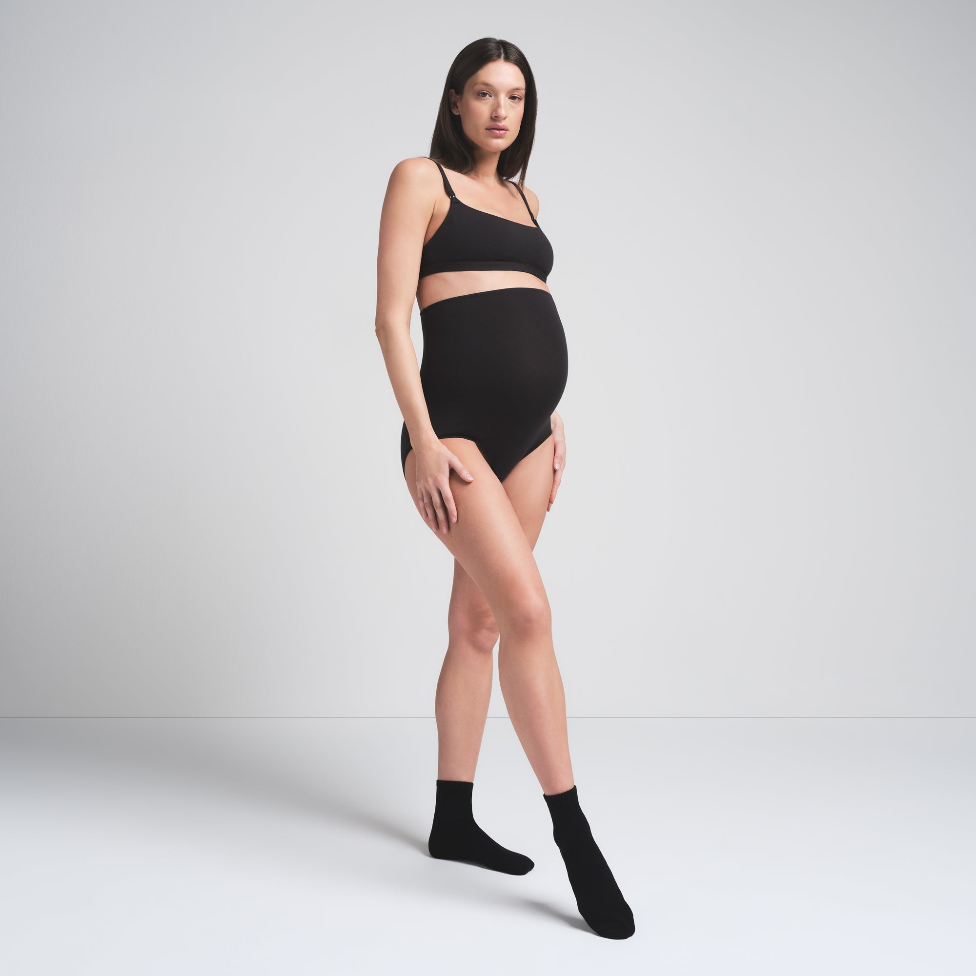 Cotton Jersey Maternity High-waisted Brief