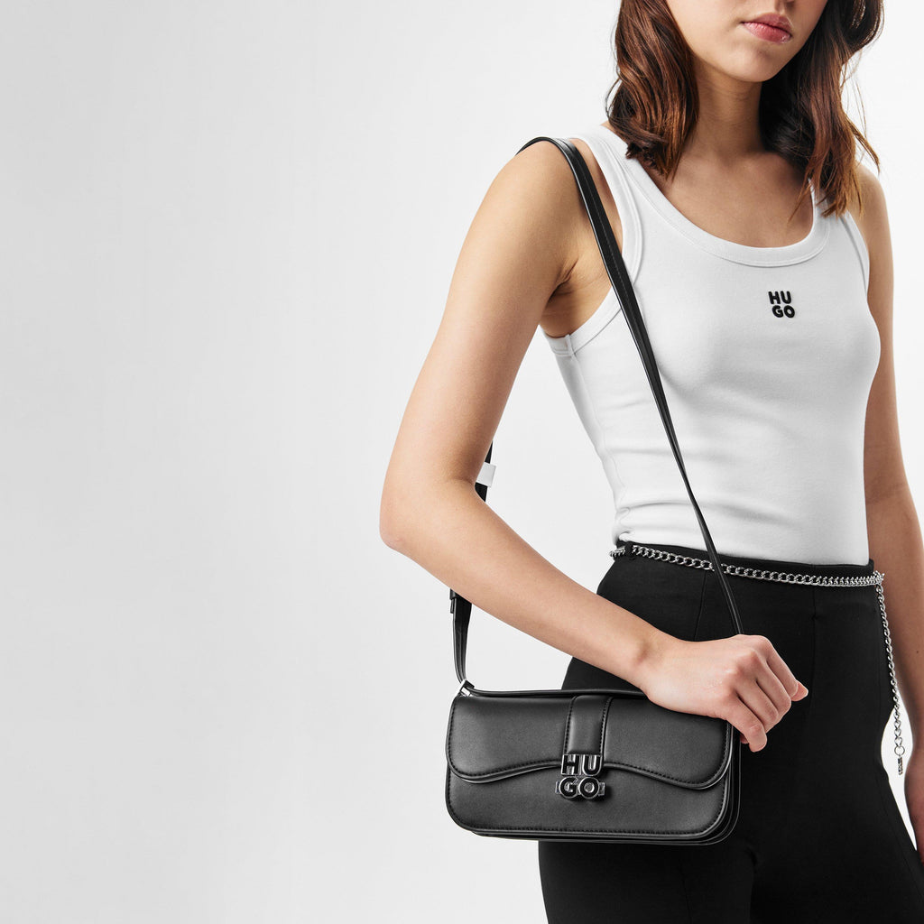 Faux Leather Shoulder Bag
