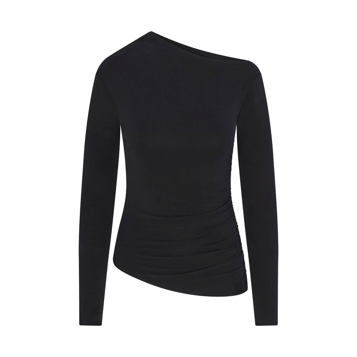 Cupro Jersey Asymmetrical Top