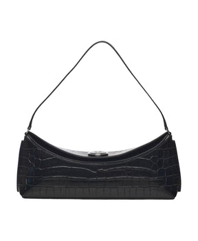 Embossed Python Leather Crossbody Bag