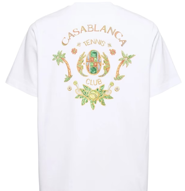 Casablanca White African Jewel Tee