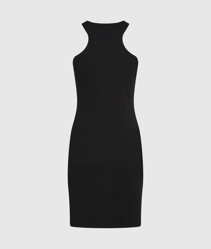 Ribbed racer dress