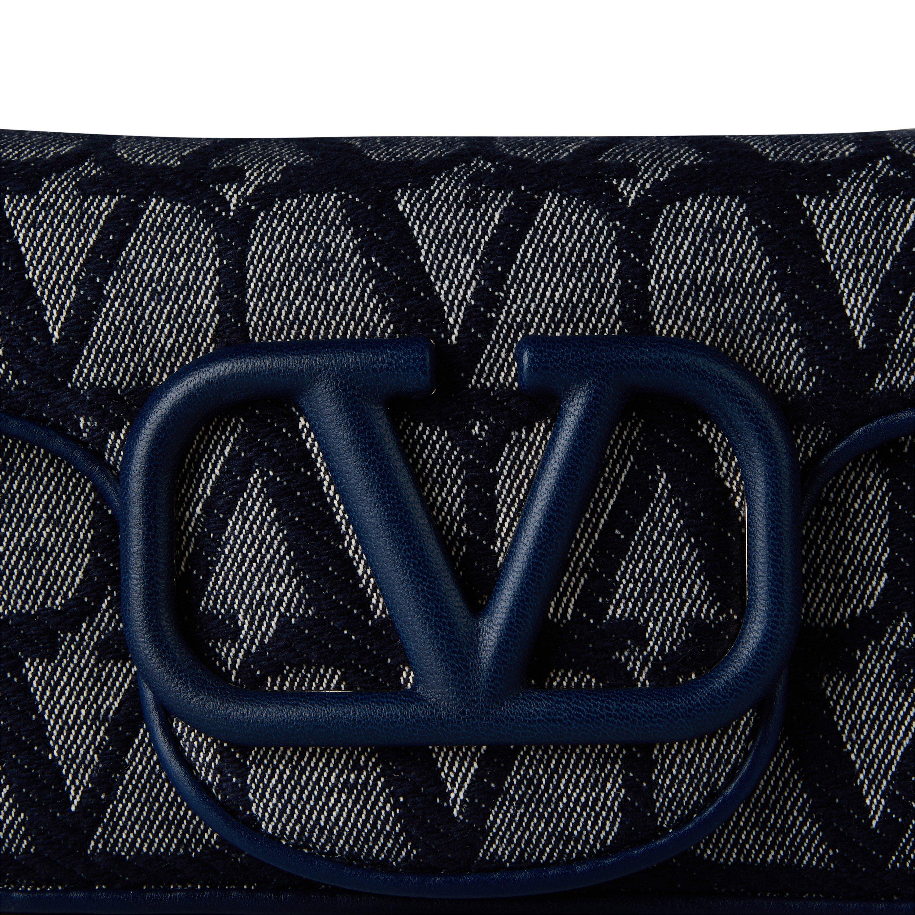 Locò Toile Iconographe Denim Crossbody Bag