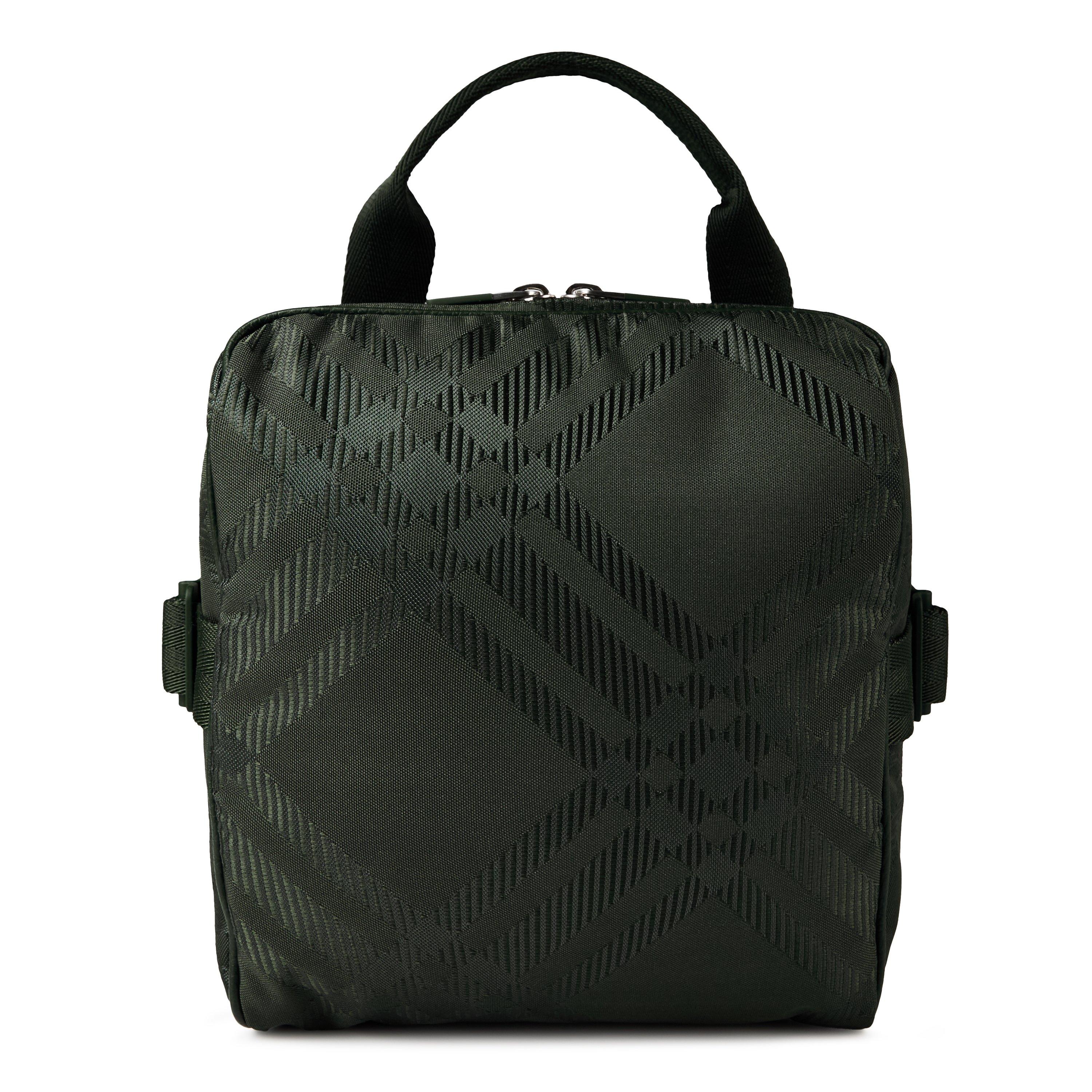 Check Jacquard Crossbody Bag