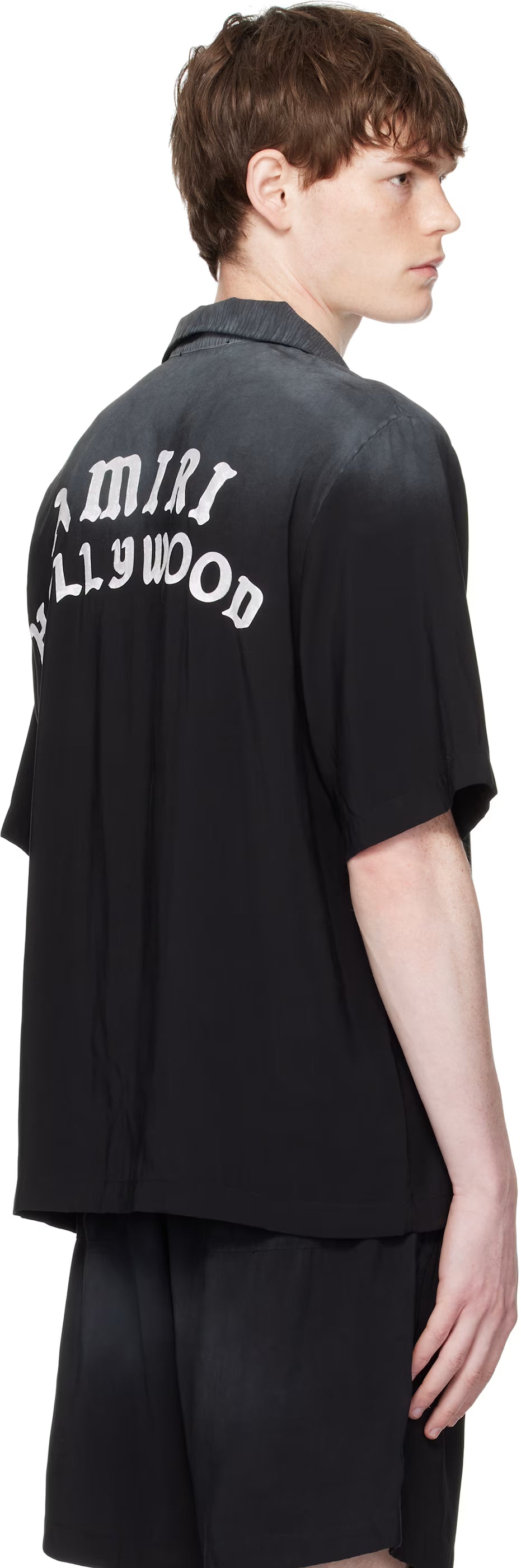 Black 'AMIRI Hollywood' Bowling Shirt