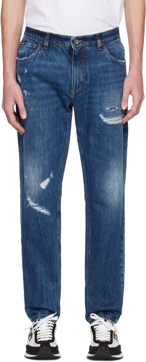 Dolce&Gabbana Blue Loose Jeans