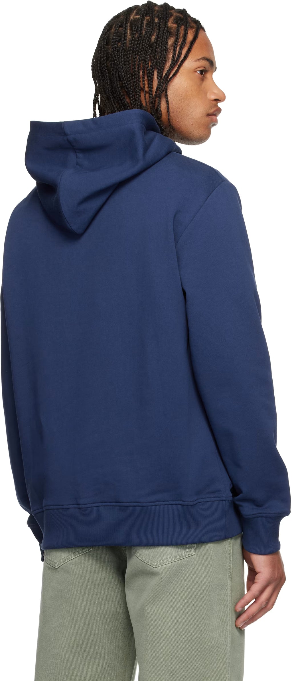 Blue College Emblem Hoodie