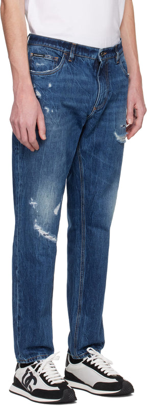Dolce&Gabbana Blue Loose Jeans