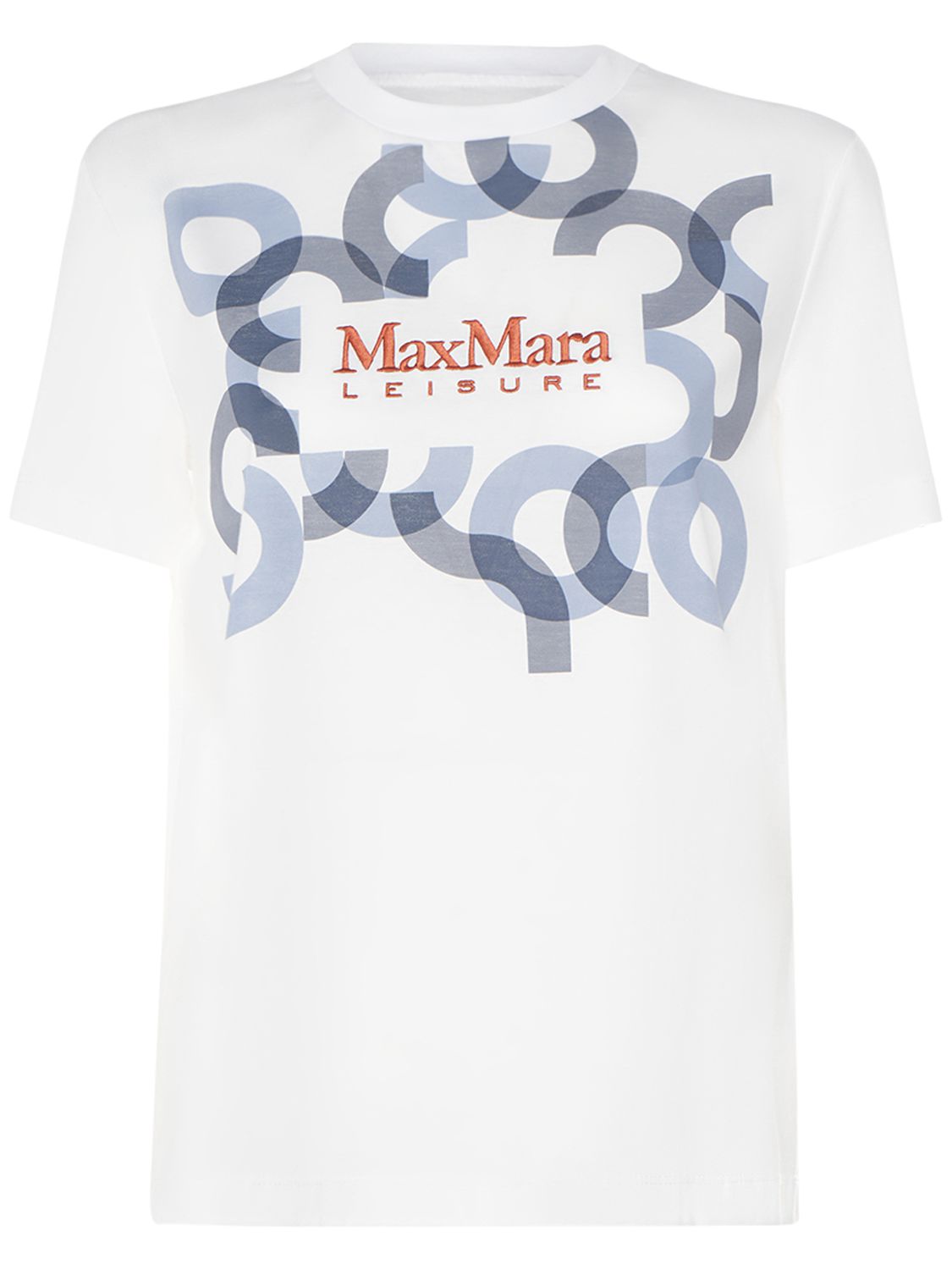 Max Mara Max Mara Obliqua printed & embroidered t-shirt - Size: XS T-Shirts | Shop From The Mirage