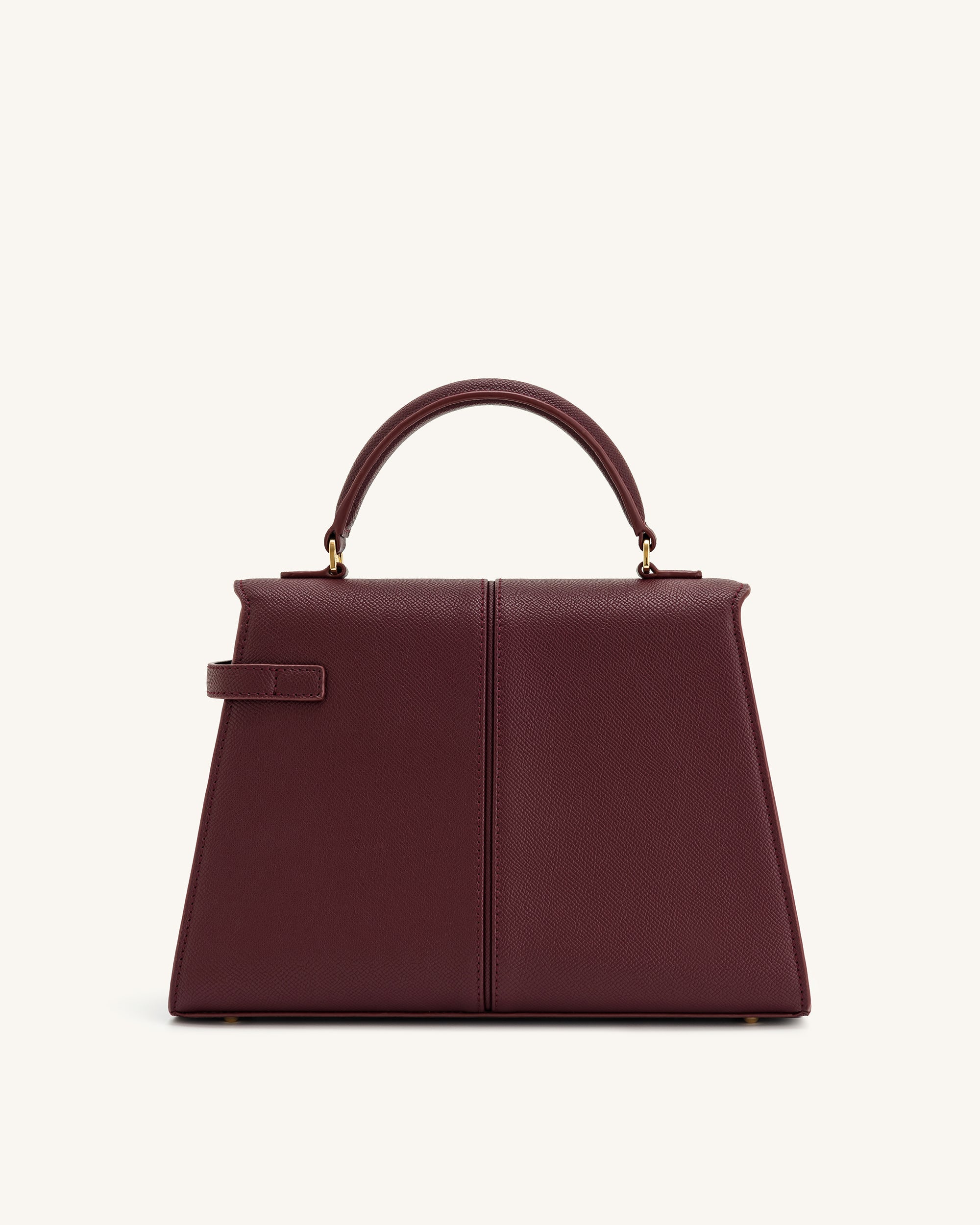 Elise Large Top Handle Bag - Brown Canvas