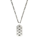 Engraved Gucci Signature Pendant Necklace