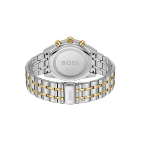 Gents BOSS Skytraveller Bi Colour Chronograph Watch