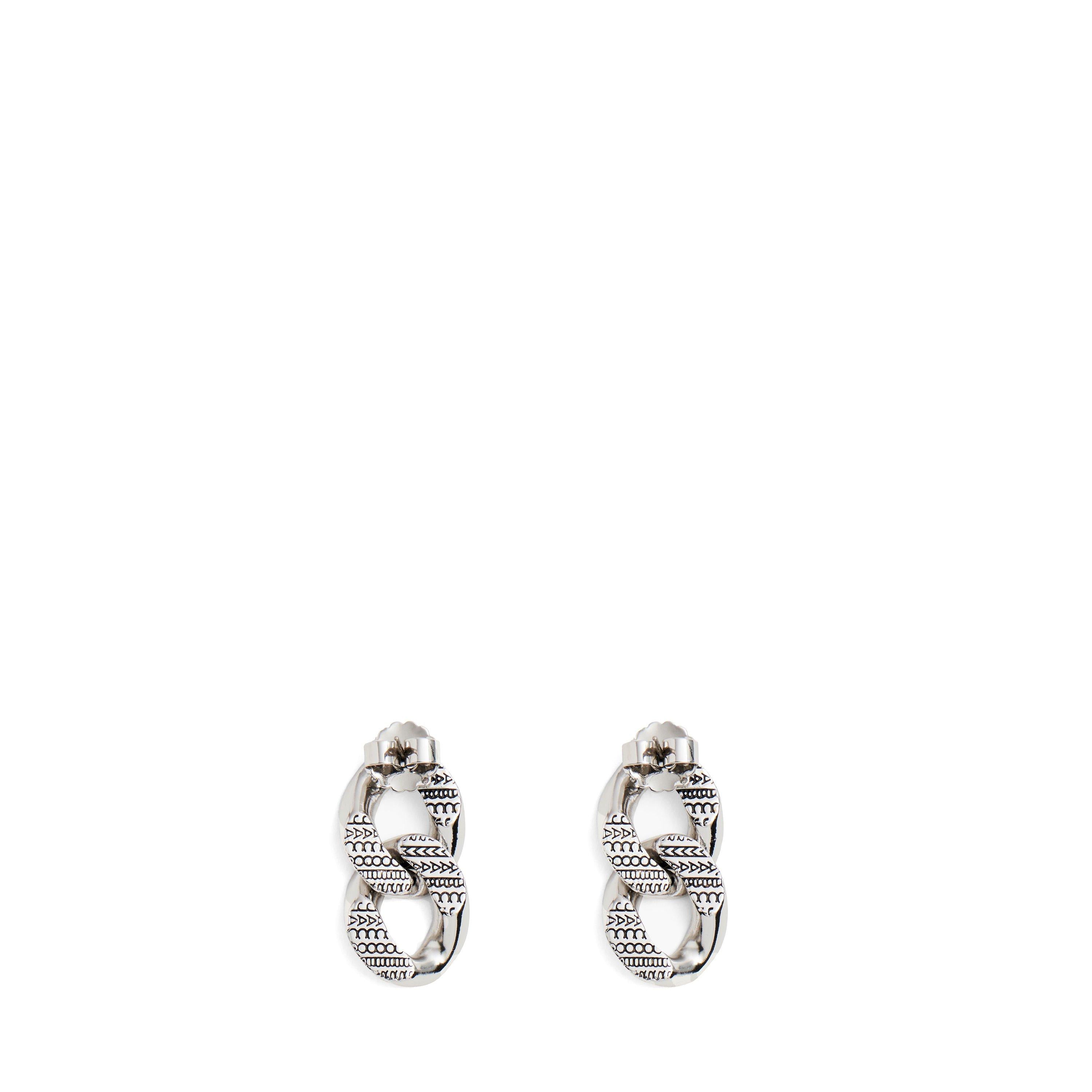 Monogram Chain-Link Earrings