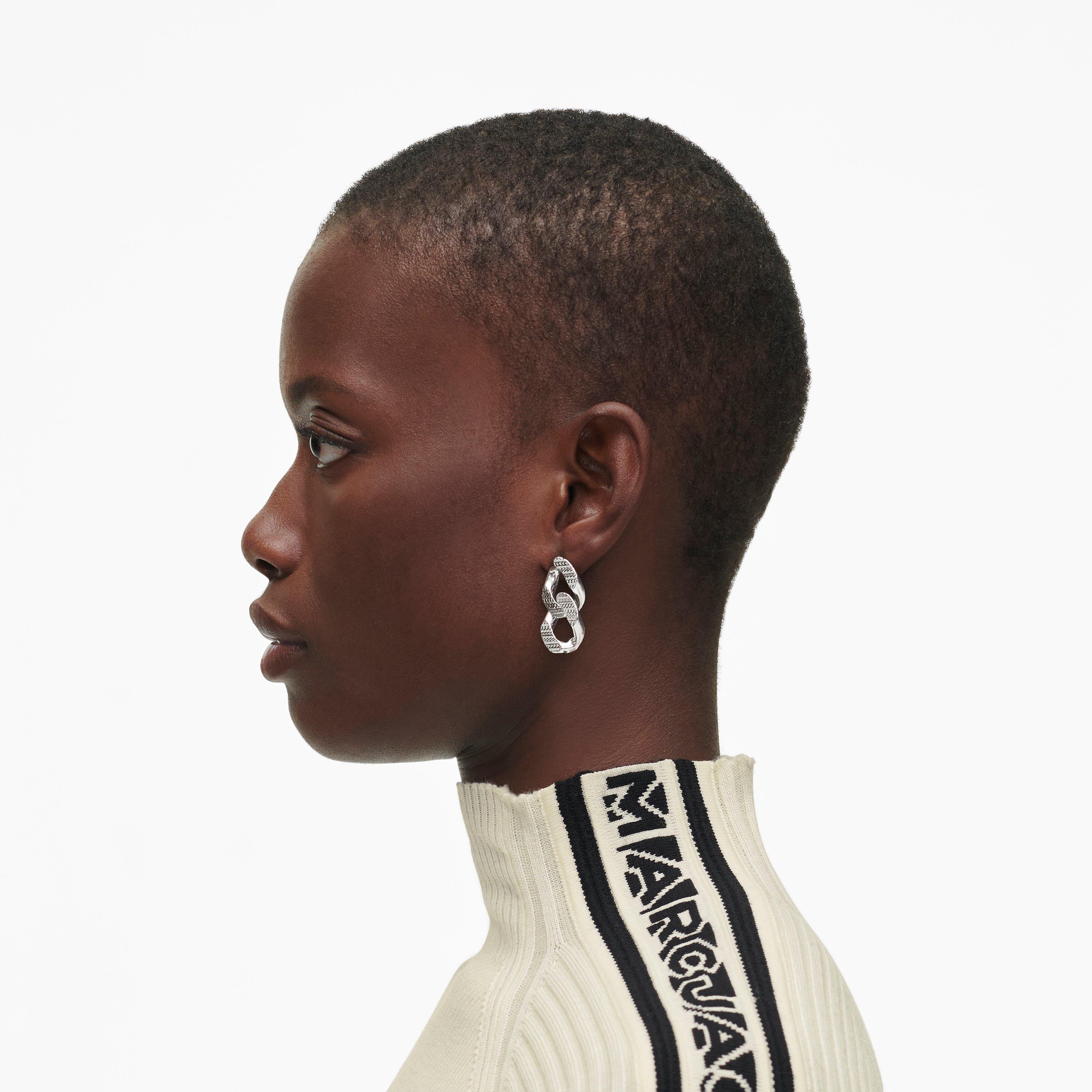 Monogram Chain-Link Earrings